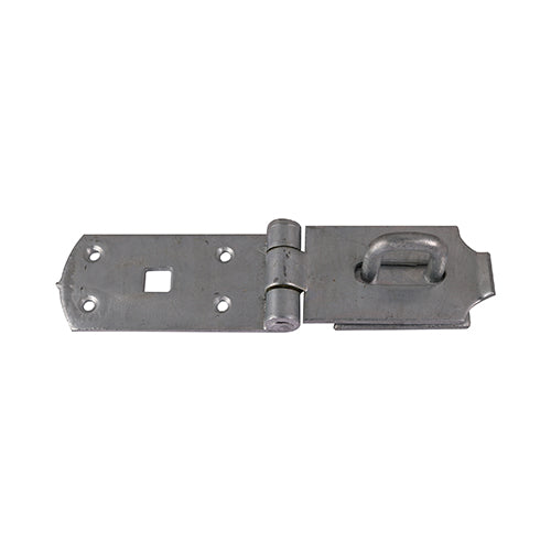 This is an image of Timco - Secure Bolt On Hasp & Staple - Heavy Duty - Hot Dipped Galvanised 10" (1 Each Plain Bag) BHS10GB