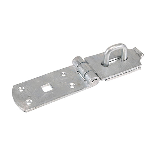 This is an image of Timco - Secure Bolt On Hasp & Staple - Heavy Duty - Hot Dipped Galvanised 8" (1 Each Plain Bag) BHS8GB