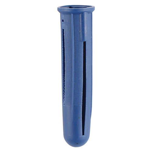 This is an image of Timco - Plastic Plugs - Blue 48mm - (10 PCS TIMpac) BLPLUGP