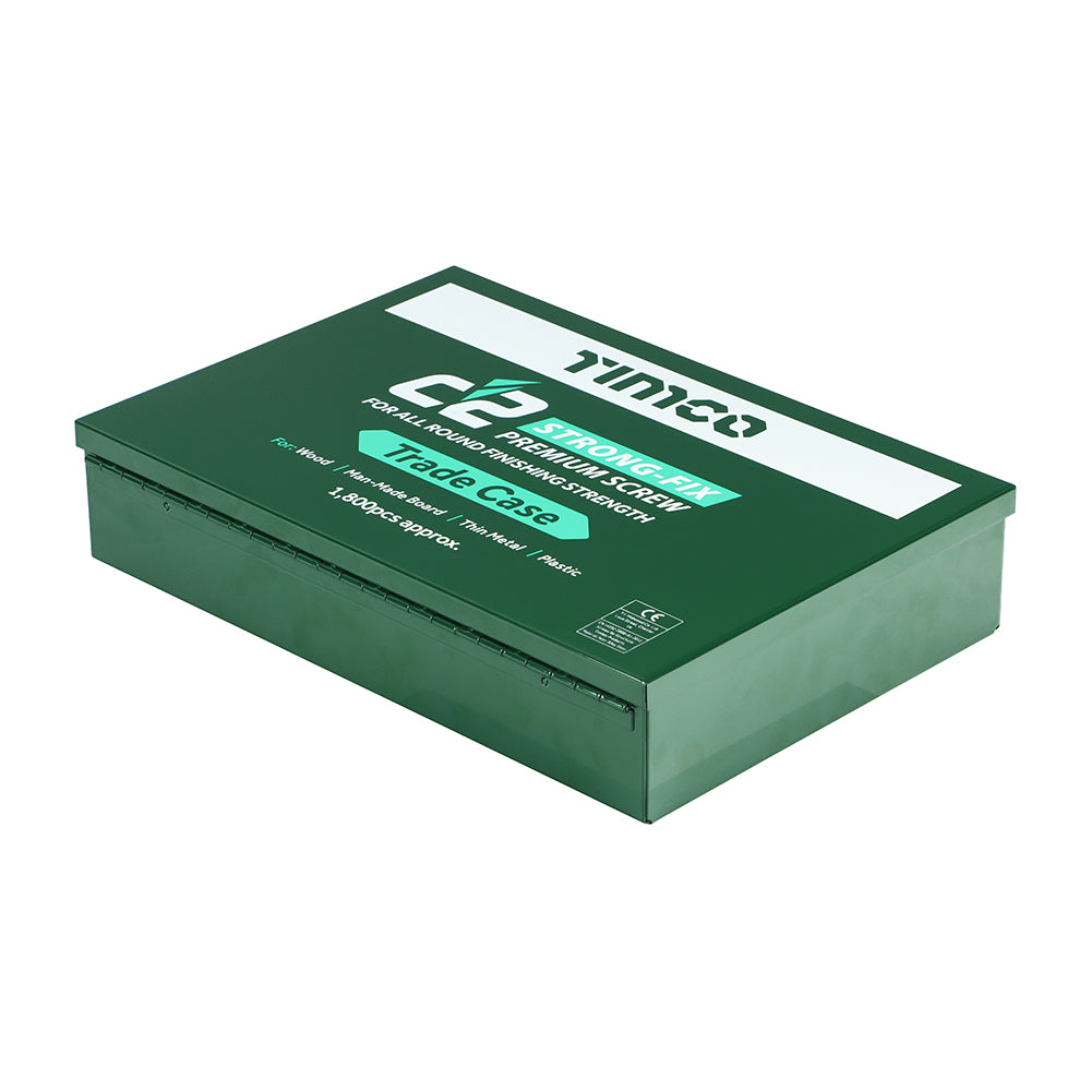 This is an image of Timco - C2 Strong-Fix Screws Trade Case - PZ - Double Countersunk - Yellow - (1798 PCS Case) C2SC