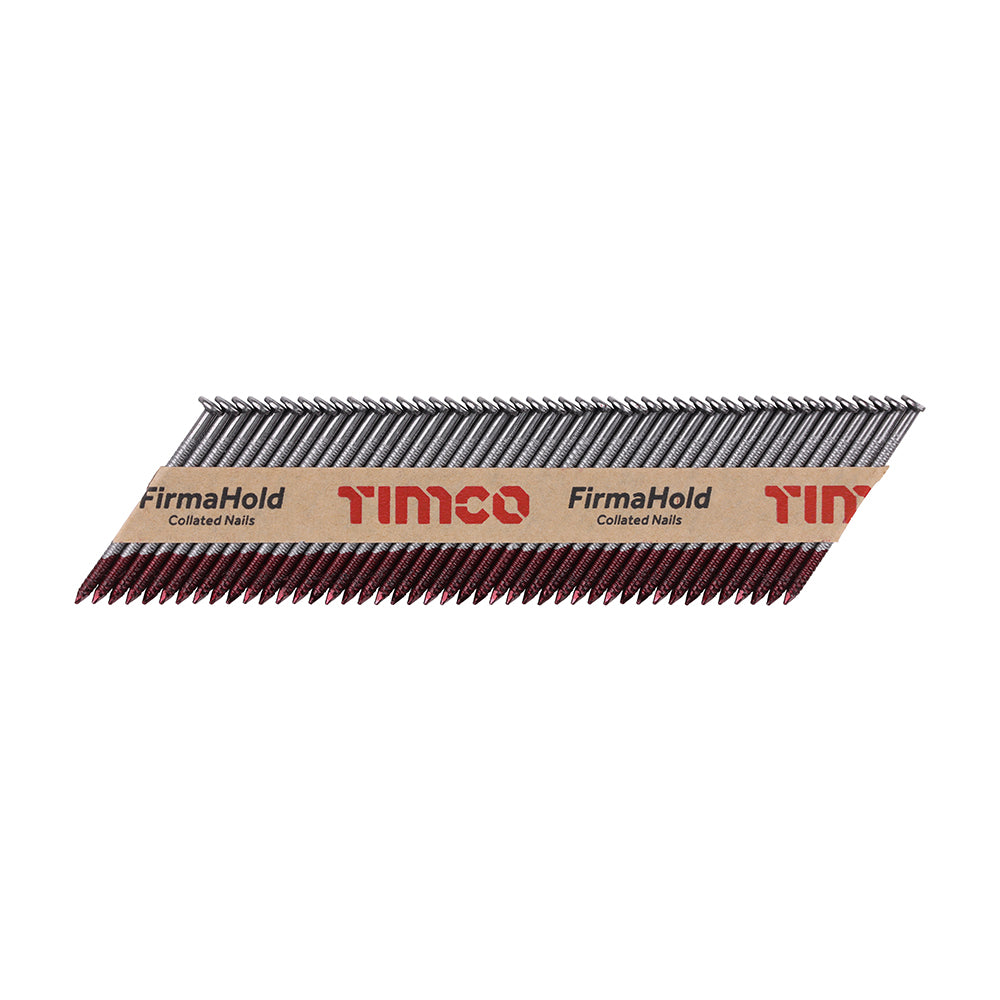 This is an image of Timco - FirmaHold Collated Clipped Head Nails - Trade Pack - Ring Shank - Bright 2.8 x 50mm (3300 PCS Box) CBRT50