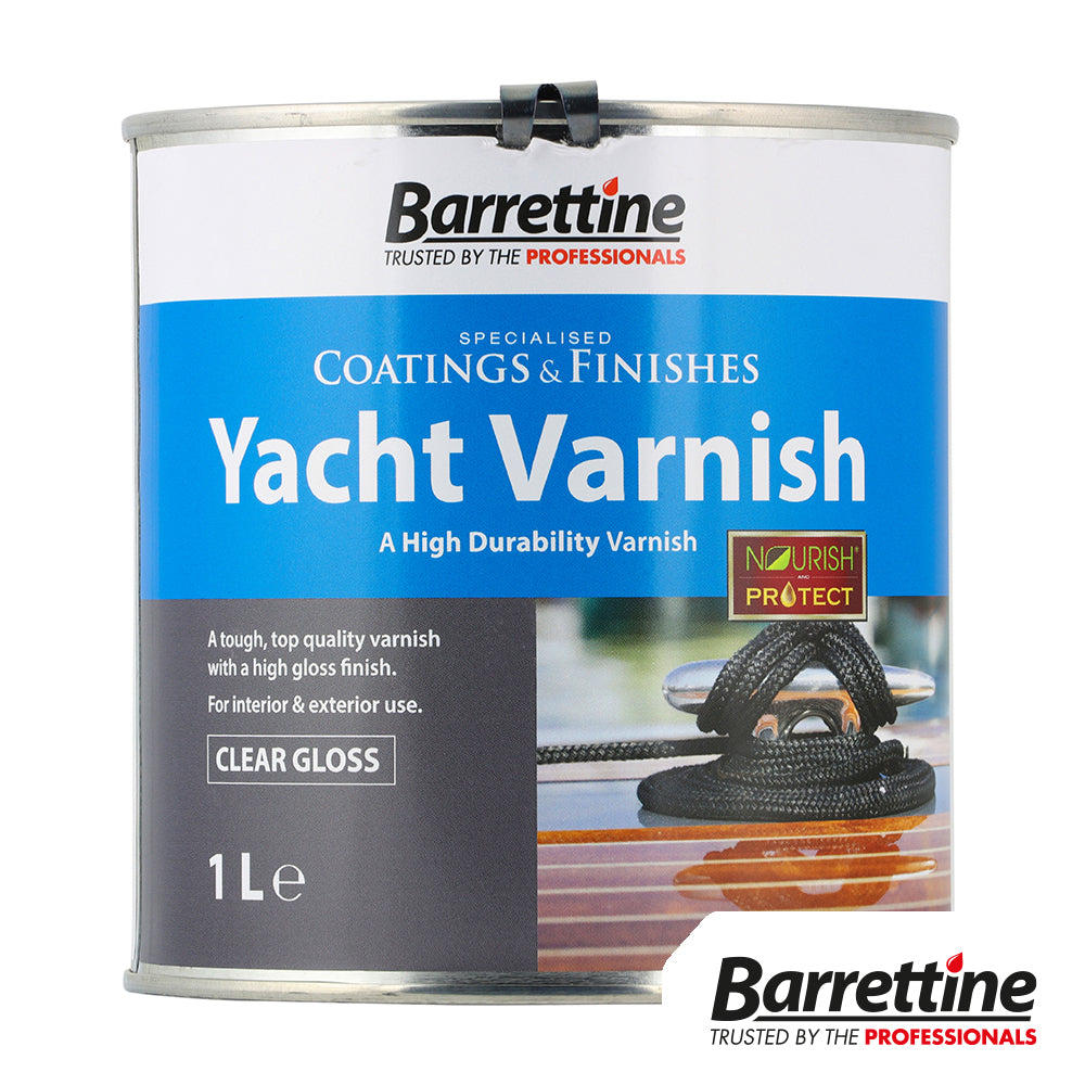 This is an image of Timco - Yacht Varnish - Clear Gloss 1L (1 Each Tin) CGYV001