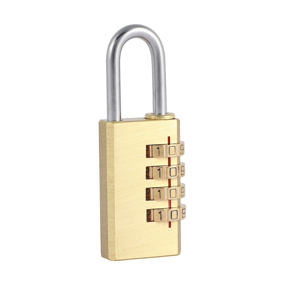 This is an image of Timco - Brass Combi Padlock 28mm (1 Each Backing Card) CP28