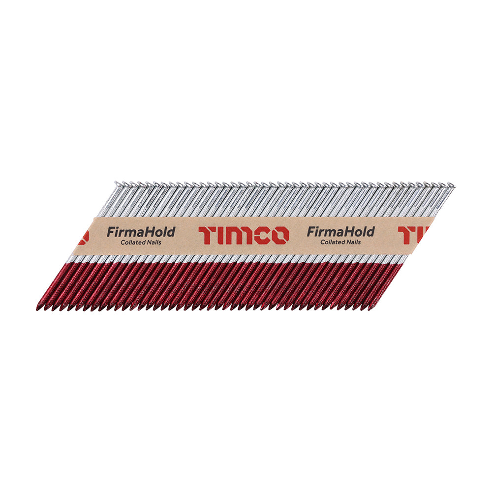 This is an image of Timco - FirmaHold Collated Clipped Head Nails - Trade Pack - Ring Shank - FirmaGalv + 3.1 x 75mm (2200 PCS Box) CPLT75