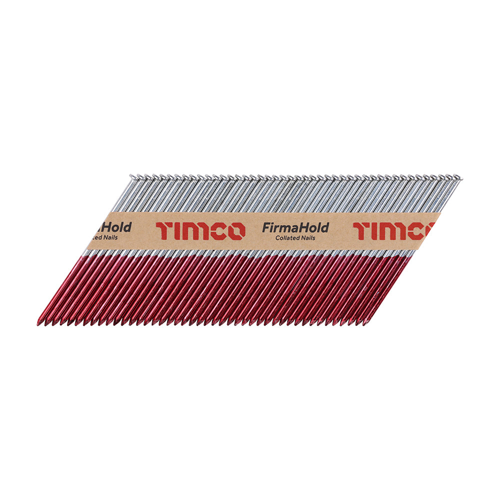 This is an image of Timco - FirmaHold Collated Clipped Head Nails - Trade Pack - Plain Shank - FirmaGalv + 3.1 x 90mm (2200 PCS Box) CPLT90