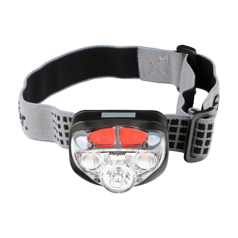 This is an image of Timco - Energizer® LED Vision HD+ Focus Headlamp - 400 Lumen Grey / 400 Lumen (1 Each Backing Card) ENR412802