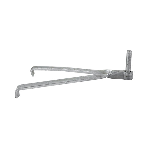 This is an image of Timco - Gate Hooks To Build - Double Brick - Hot Dipped Galvanised 12mm (1 Pairs Plain Bag) GHBDB12G