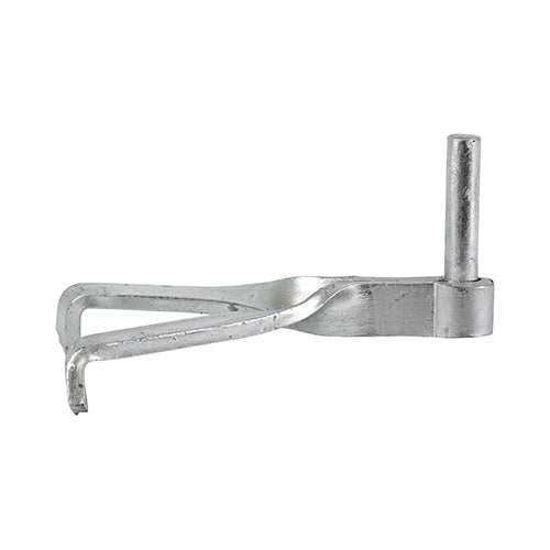 This is an image of Timco - Gate Hooks To Build - Single Brick - Hot Dipped Galvanised 12mm (1 Pairs Plain Bag) GHBSB12G