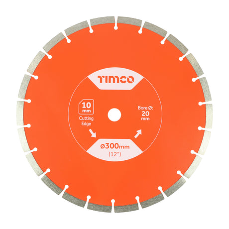 This is an image of Timco - General Purpose Diamond Blade - Segmented 300 x 20.0 (1 Each Box) GPE30020