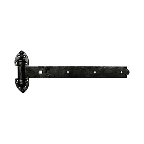 This is an image of Timco - Pair of Heavy Reversible Hinges - Black 250mm (1 Pairs Plain Bag) HRH250B