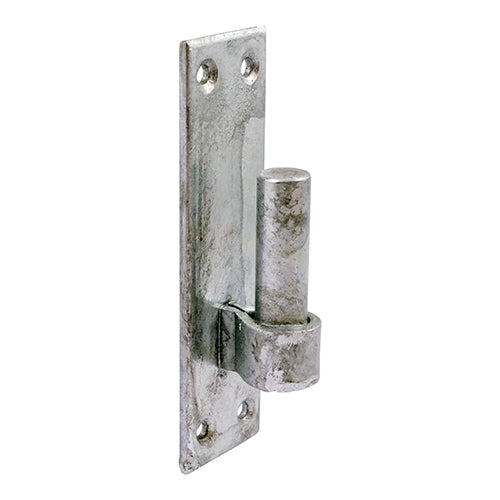 This is an image of Timco - Hook on Rectangular Plates - Hot Dipped Galvanised 16mm (1 Pairs Plain Bag) HRP16G