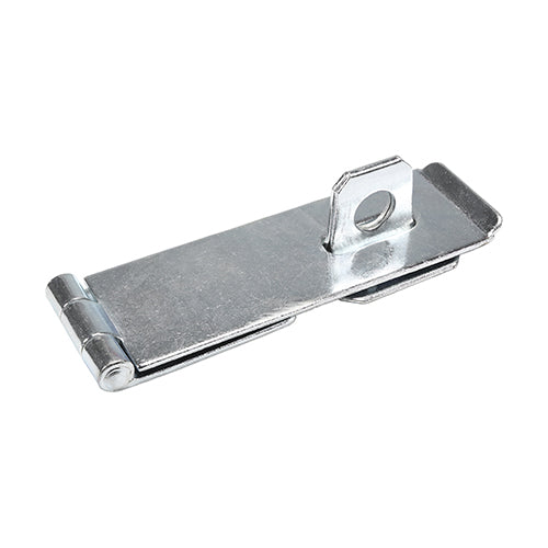 This is an image of Timco - Safety Pattern Hasp & Staple - Zinc 6" (1 Each Plain Bag) HS6ZB