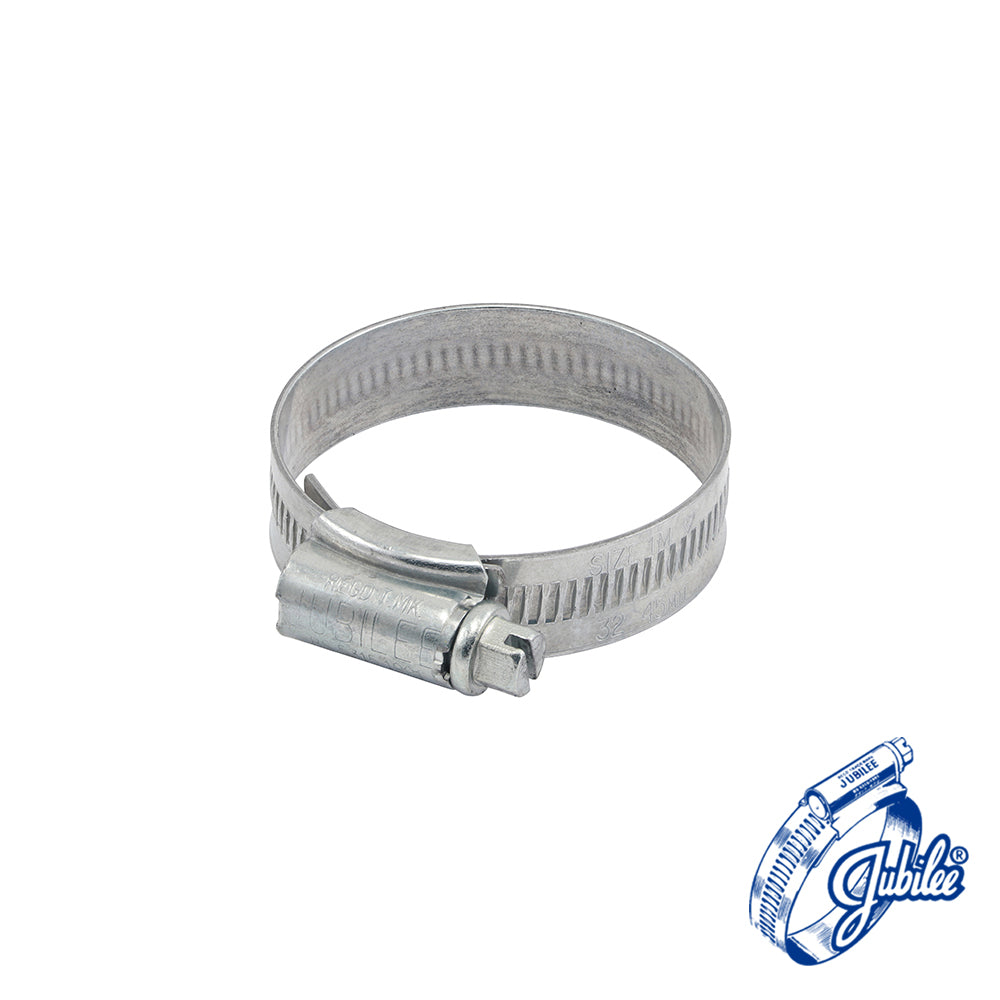 This is an image of Timco - Jubilee Clip Mild Steel - 1MMS 32 - 45mm - (10 PCS Box) JUB1MMS