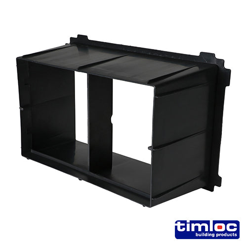 This is an image of Timco - Timloc Through-Wall Cavity Sleeve Extension - Black - 1236 229 x 152mm (1 Each Bag) LOC1236