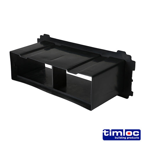 This is an image of Timco - Timloc Through-Wall Cavity Sleeve Extension - Black - 1237 229 x 76mm (1 Each Bag) LOC1237