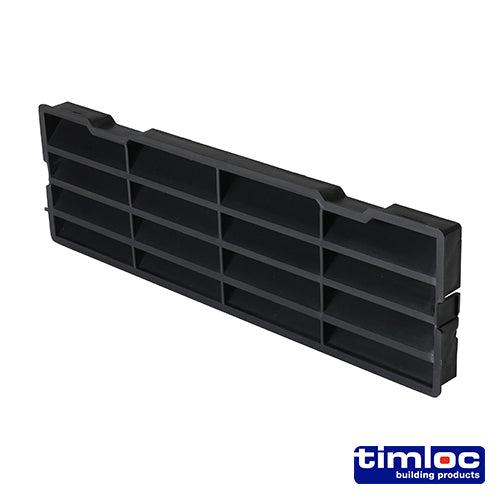 This is an image of Timco - Timloc Through-Wall Cavity Sleeve Baffle - Black - 1238 229 x 76mm (1 Each Bag) LOC1238