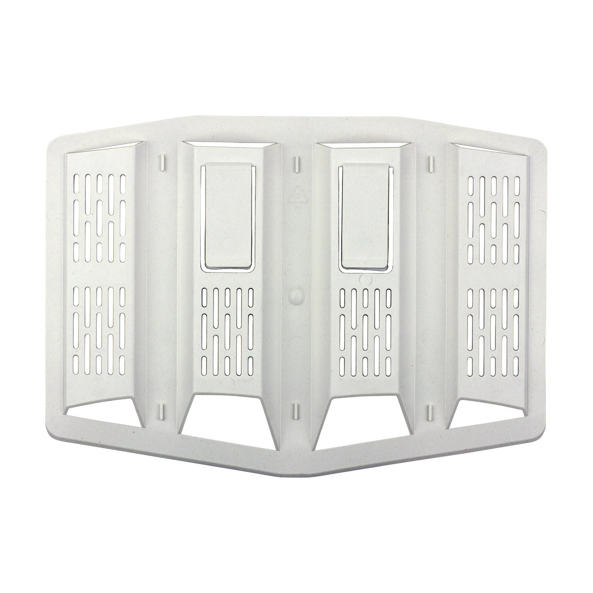 This is an image of Timco - Timloc Lap Vent - White - 5560 280 x 205mm (10 Pieces Bag) LOC5560