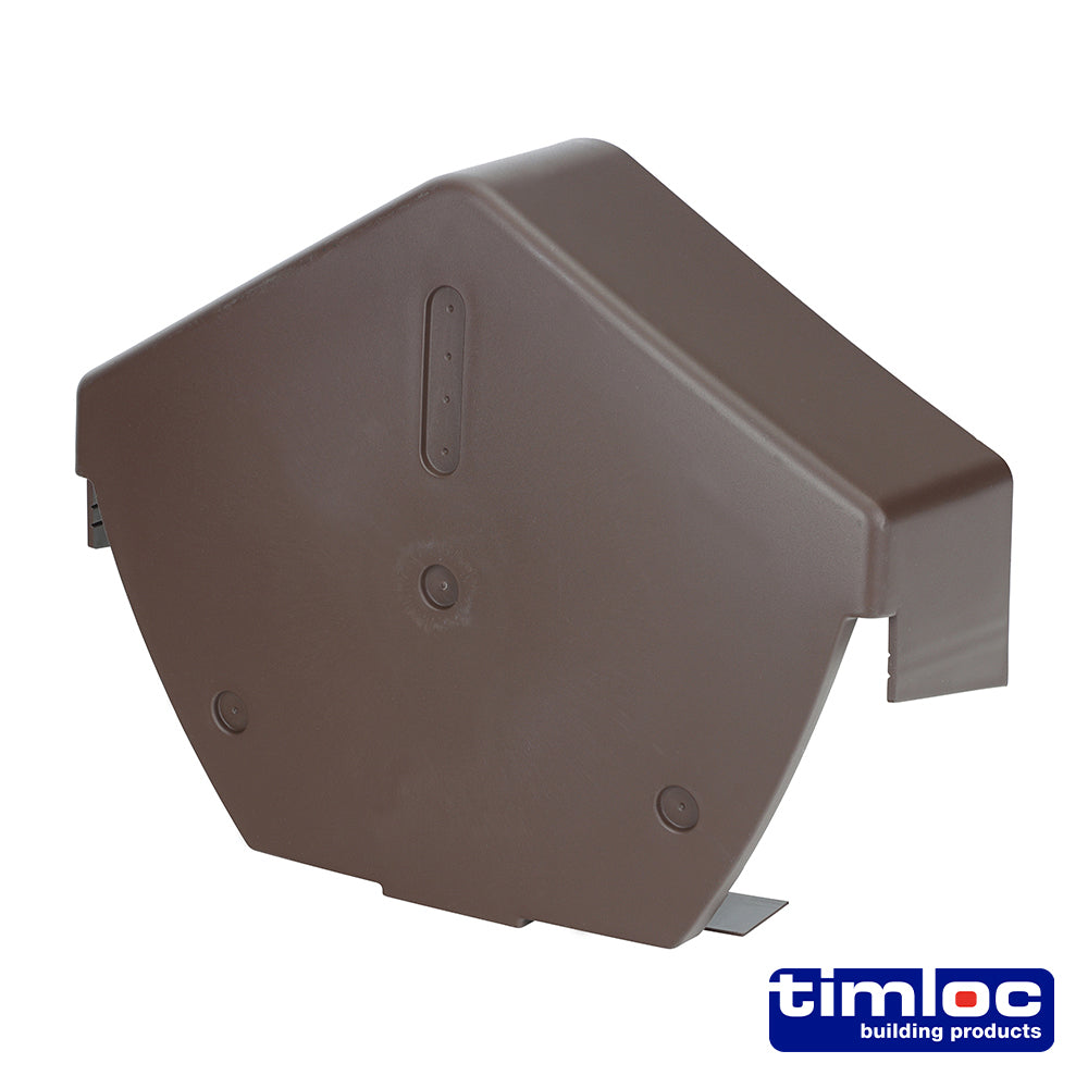 This is an image of Timco - Universal Angled Cap Brown 260 x 145mm (1 Each Bag) LOC99108
