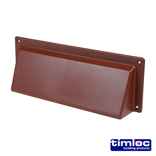 This is an image of Timco - Timloc External Cowl - Brown - ABC93BR 255 x 95mm (1 Each Bag) LOCABC93BR