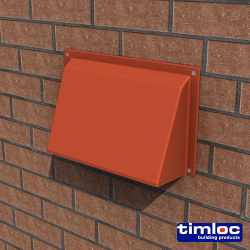 This is an image of Timco - Timloc External Cowl - Terraracotta - ABC93TE 255 x 95mm (1 Each Bag) LOCABC93TE