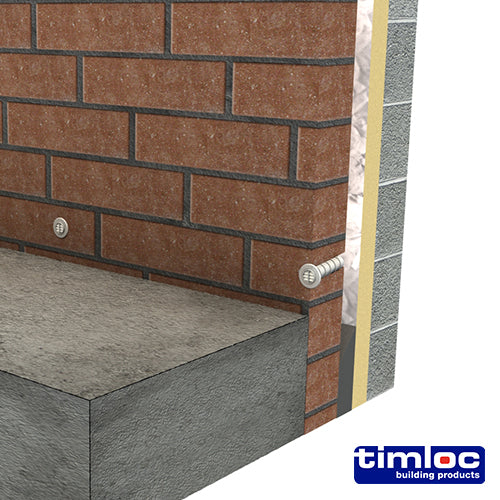 This is an image of Timco - Timloc Cavity Wall Drill Vent - Buff - DV2 80mm (50 Pieces Box) LOCDV2