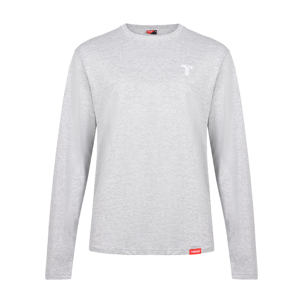 This is an image of Timco - Long Sleeve Trade T-Shirt Pack Medium (Grey/Red/Green) (3 Pieces Bag) LSTTMIXM