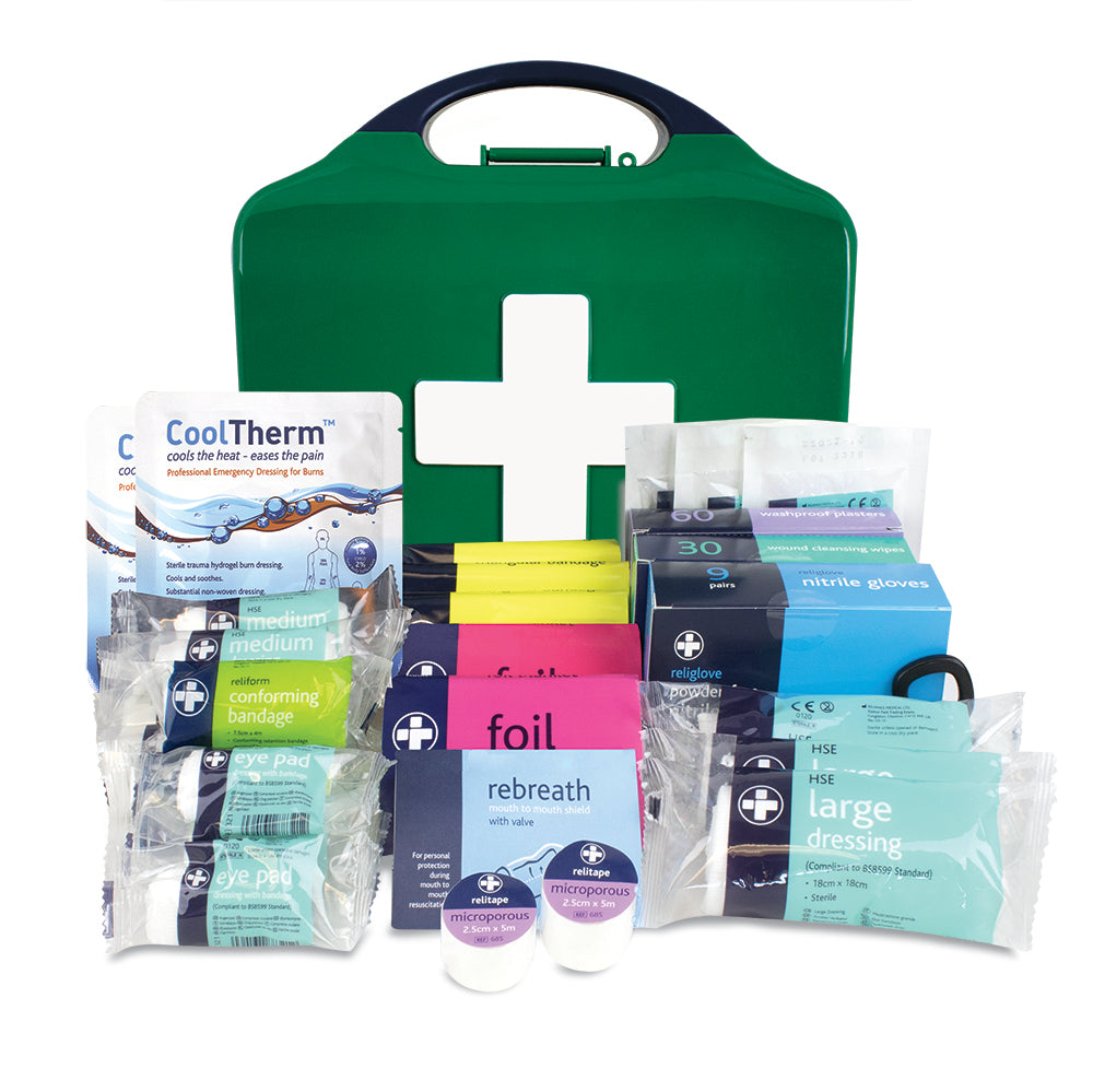 This is an image of Timco - Workplace First Aid Kit - British Standard Compliant Medium (1 Each Case) MED343