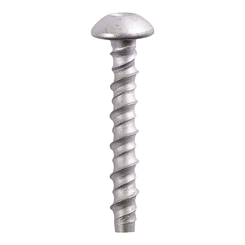 This is an image of Timco - Multi-Fix Masonry Bolts - Pan - Exterior - Silver 10.0 x 75/M12 - (50 PCS Box) MF1075P