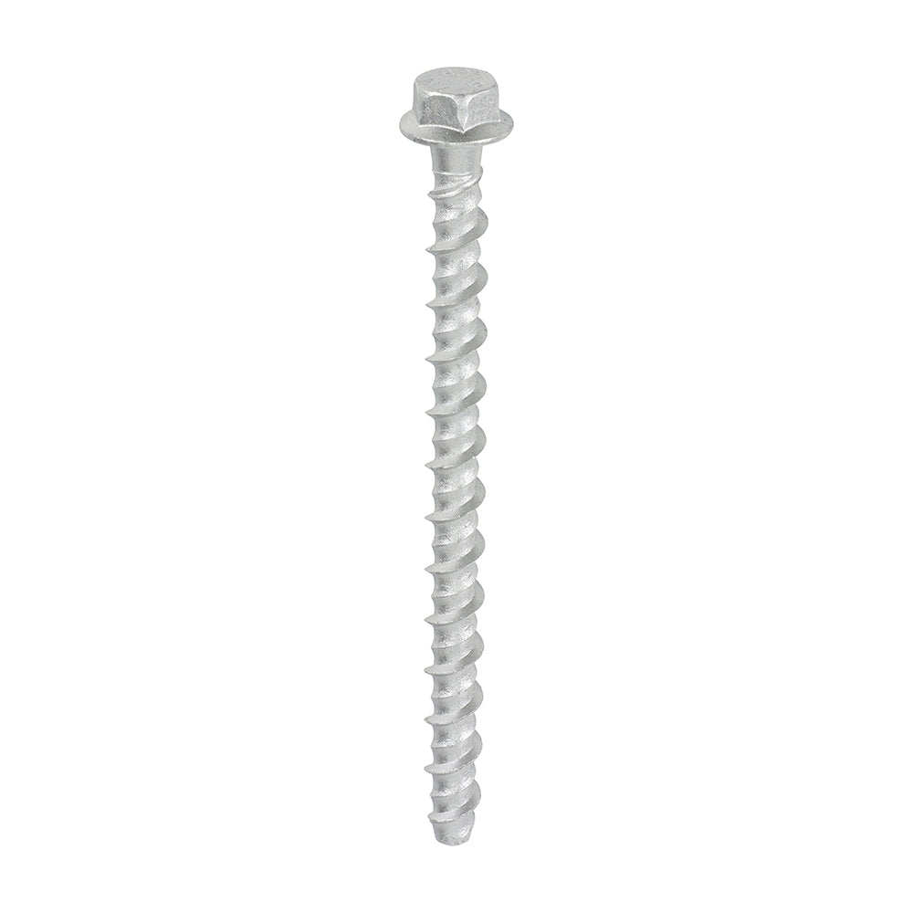 This is an image of Timco - Multi-Fix Masonry Bolts - Hex Flange - Exterior - Silver 6.0 x 100mm - (100 PCS Box) MF6100
