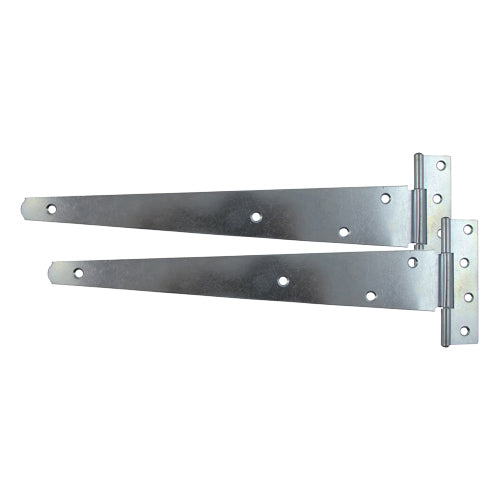 This is an image of Timco - Pair of Medium Tee Hinges - Hot Dipped Galvanised 15" (1 Pairs Plain Bag) MTH15GB