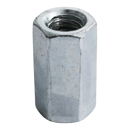 This is an image of Timco - Hex Connector Nuts - Zinc M8 - (4 PCS TIMpac) NC8ZP