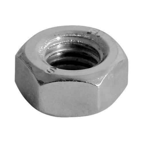 This is an image of Timco - Hex Full Nuts - A2 Stainless Steel M10 - (10 PCS Bag) NH10SSX
