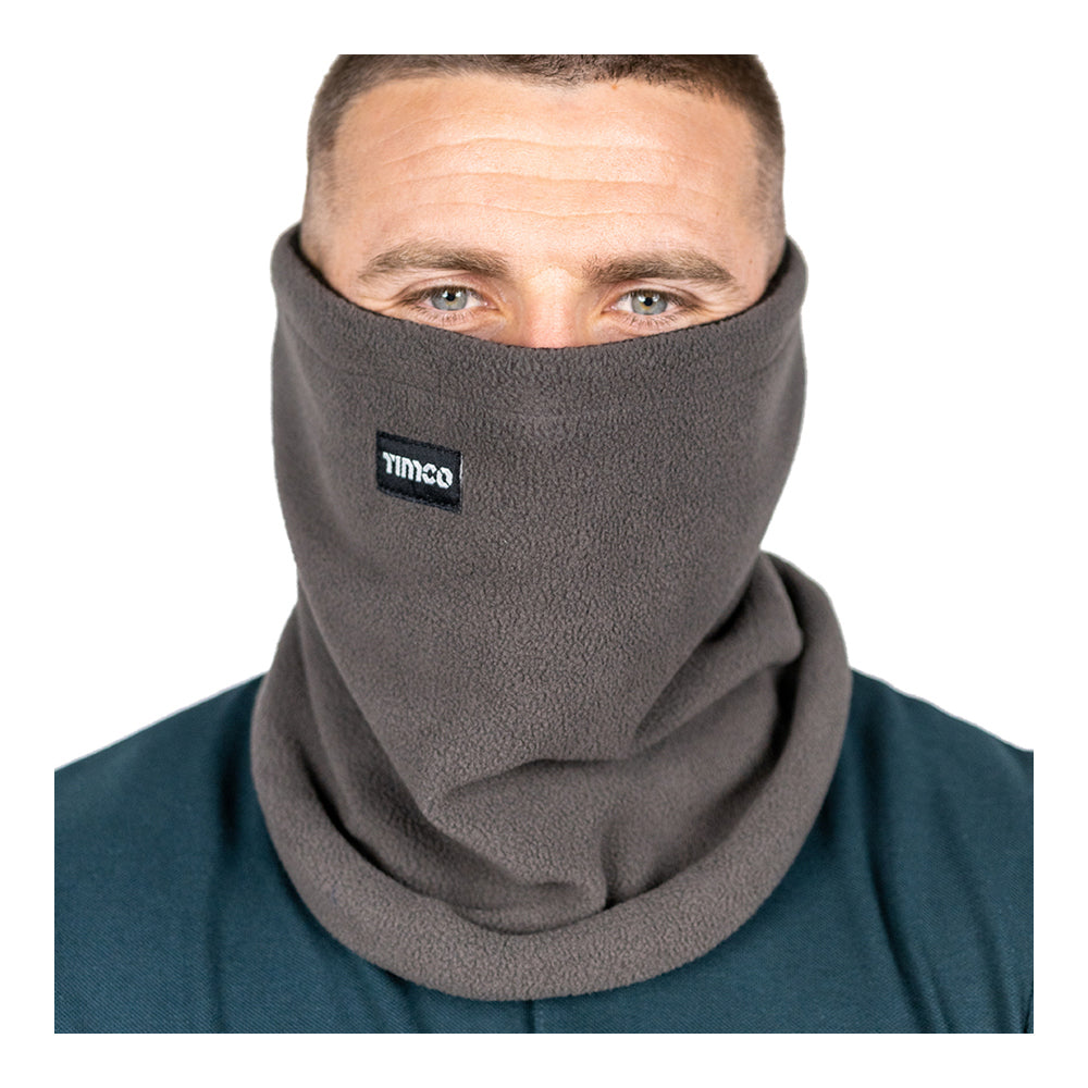 This is an image of Timco - Fleece Neck Warmer One Size (1 Each Bag) NWGREY