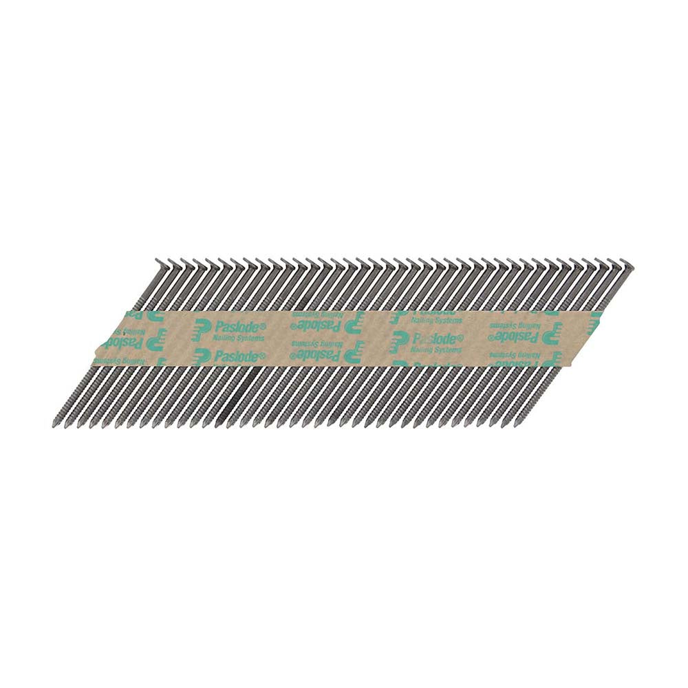 This is an image of Paslode IM360Ci Nails & Fuel Cells Trade Pack - Ring Shank - Bright - 141078 2.8 x 63mm/3CFC (3300 PCS Box) PAS141078