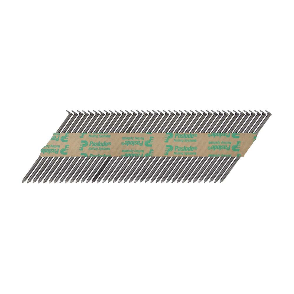 This is an image of Paslode IM360Ci Nails & Fuel Cells Trade Pack - Ring Shank - Bright - 141082 3.1 x 90mm/2CFC (2200 PCS Box) PAS141082