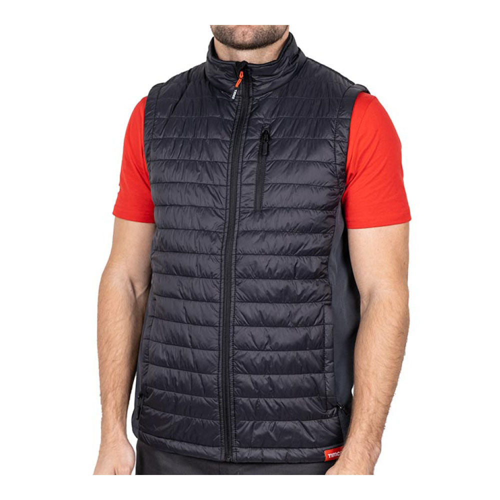 This is an image of Timco - Padded Bodywarmer - Grey/Black Medium (1 Each Bag) PB1101M