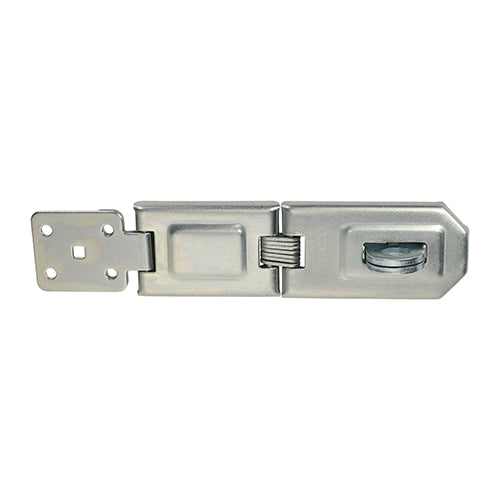 This is an image of Timco - Single Hinged Hasp & Staple - Zinc 160mm (1 Each Blister Pack) PHS160