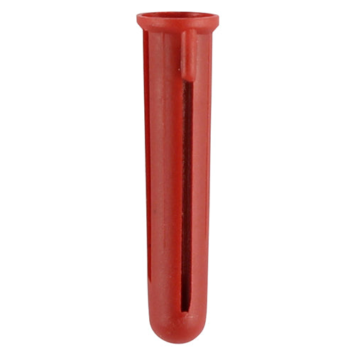 This is an image of Timco - Plastic Plugs - Red 30mm - (450 PCS TIMbag) RPLUGB