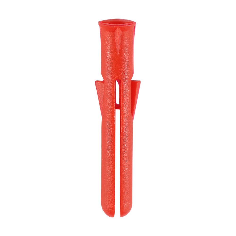 This is an image of Timco - Premium Plastic Plugs - Red 34mm - (200 PCS TIMbag) RPLUGPREM200