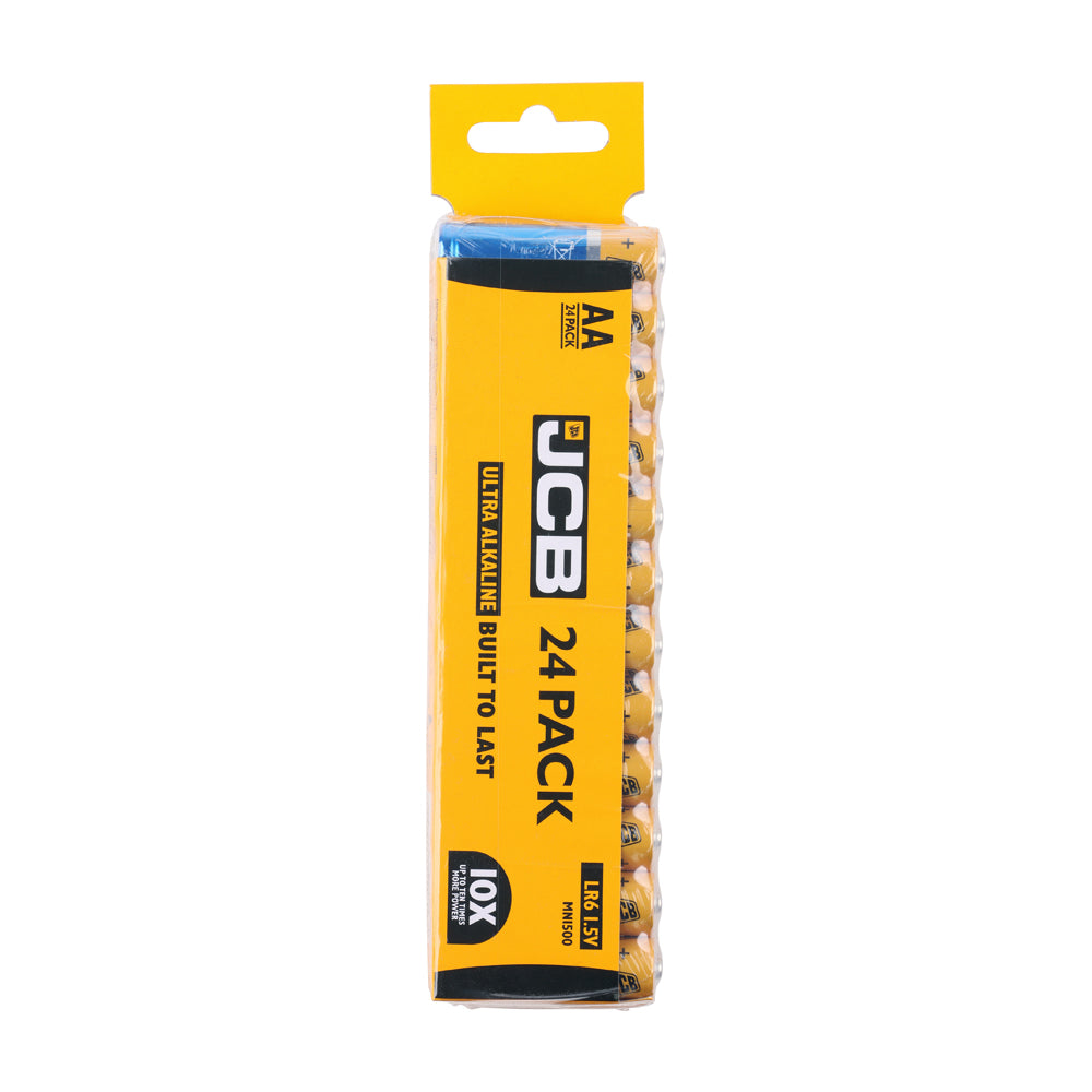 This is an image of Timco - JCB Ultra Alkaline Batteries Trade Pack AA (24 Pieces Pack) S8807