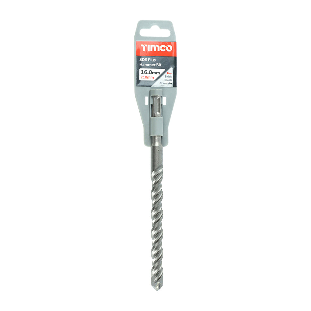 This is an image of Timco - SDS Plus Hammer Bit 16.0 x 210 (1 Each Clip) SDS16210