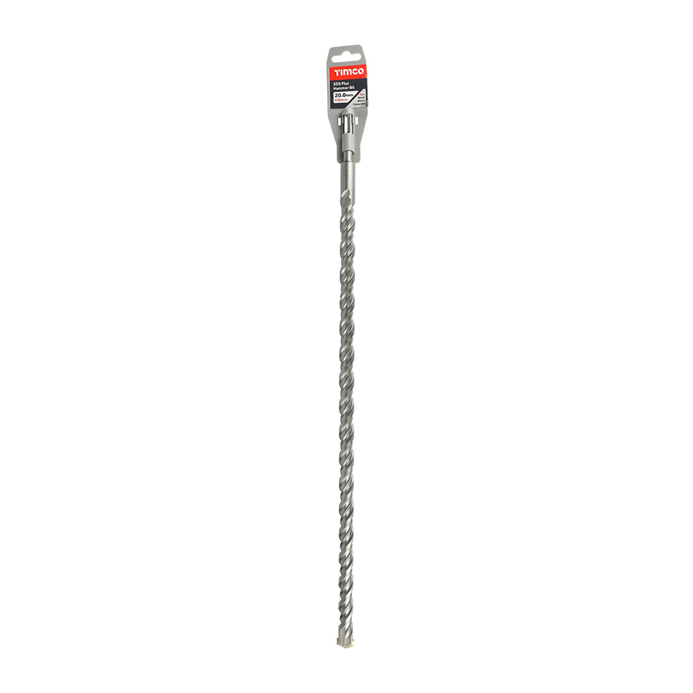 This is an image of Timco - SDS Plus Hammer Bit 20.0 x 600 (1 Each Clip) SDS20600