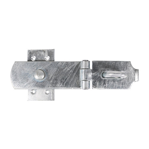 This is an image of Timco - Swivel Pattern Hasp & Staple - Heavy Duty - Hot Dipped Galvanised 8" (1 Each Plain Bag) SHS8GB