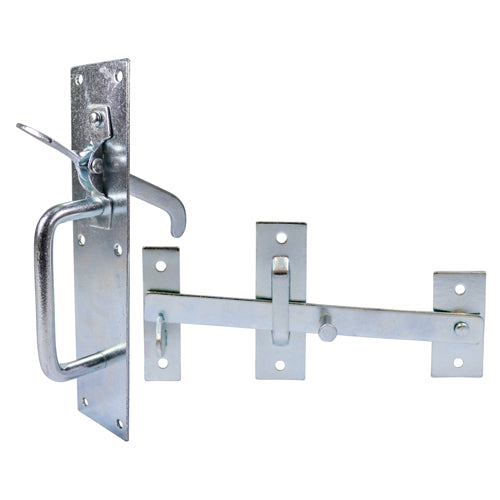 This is an image of Timco - Suffolk Latch - Medium Duty - Zinc 205 x 45mm (1 Each TIMbag) SLMZP