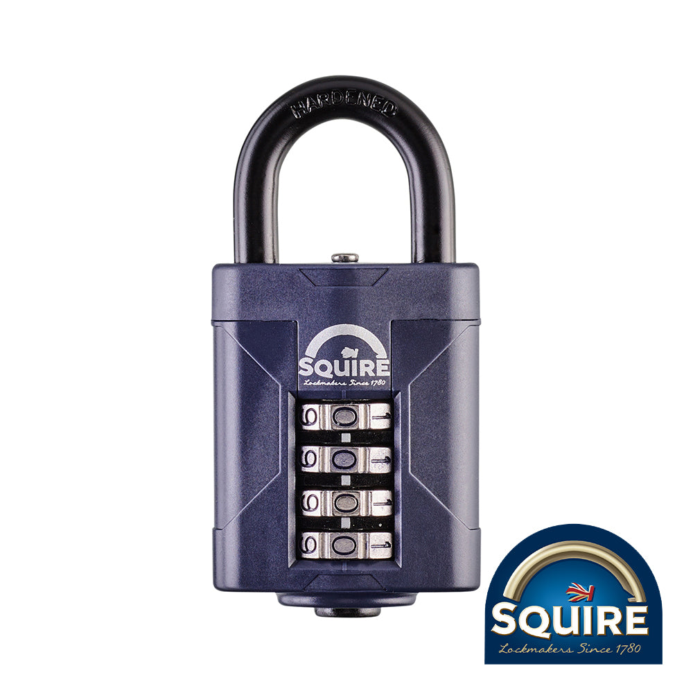This is an image of Squire - Combination Padlock - Steel Open Shackle - CP50 50mm (1 Each Blister Pack) SQR701320