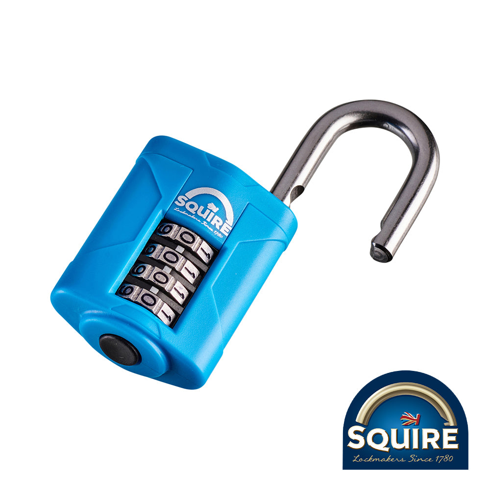 This is an image of Squire - Combination Padlock - Stainless Steel Closed Shackle - CP40S 40mm (1 Each Blister Pack) SQR701361