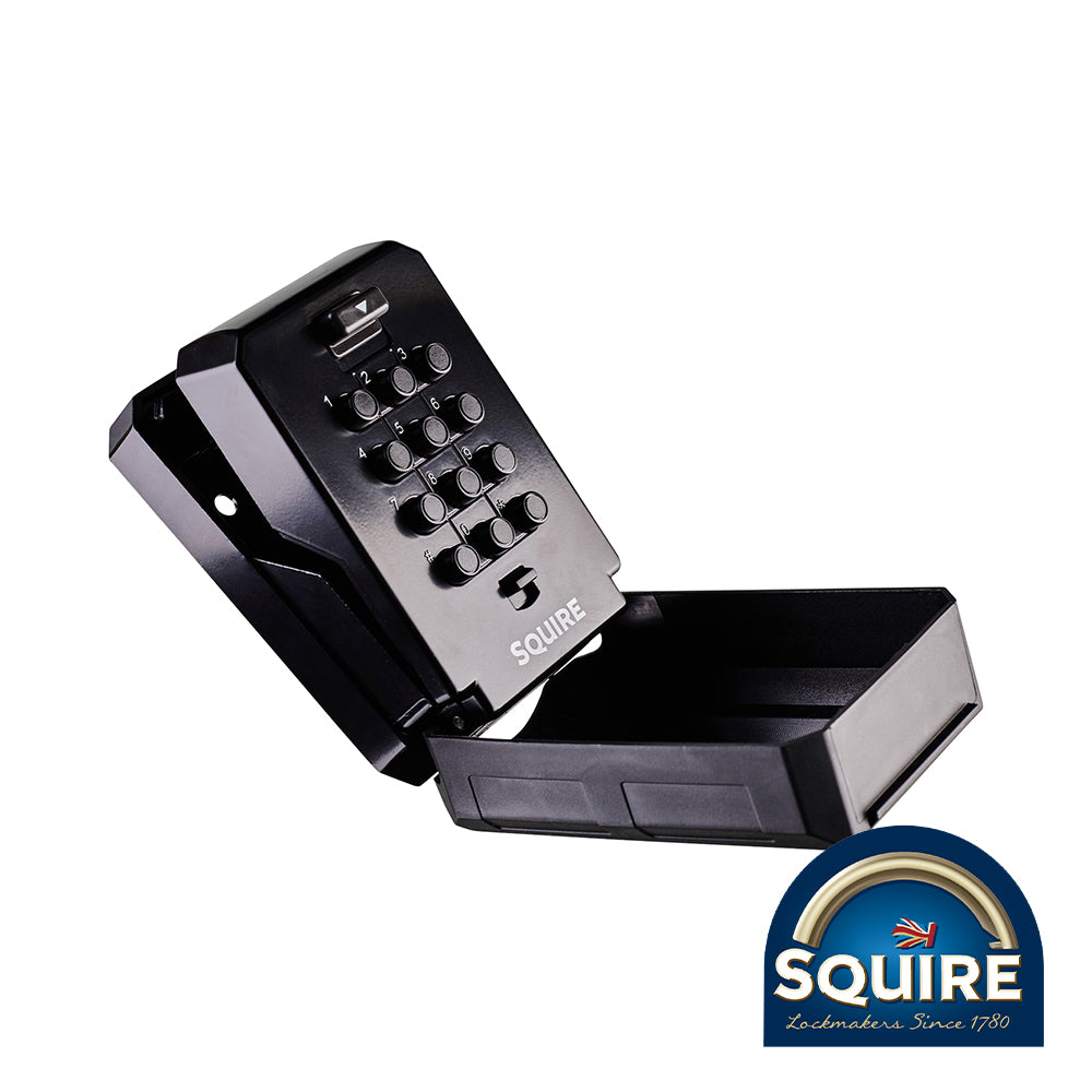This is an image of Squire - Keykeep 2 Push Button Key Safe - KEYKEEP2 121 x 78 x 57 (1 Each Blister Pack) SQR701414