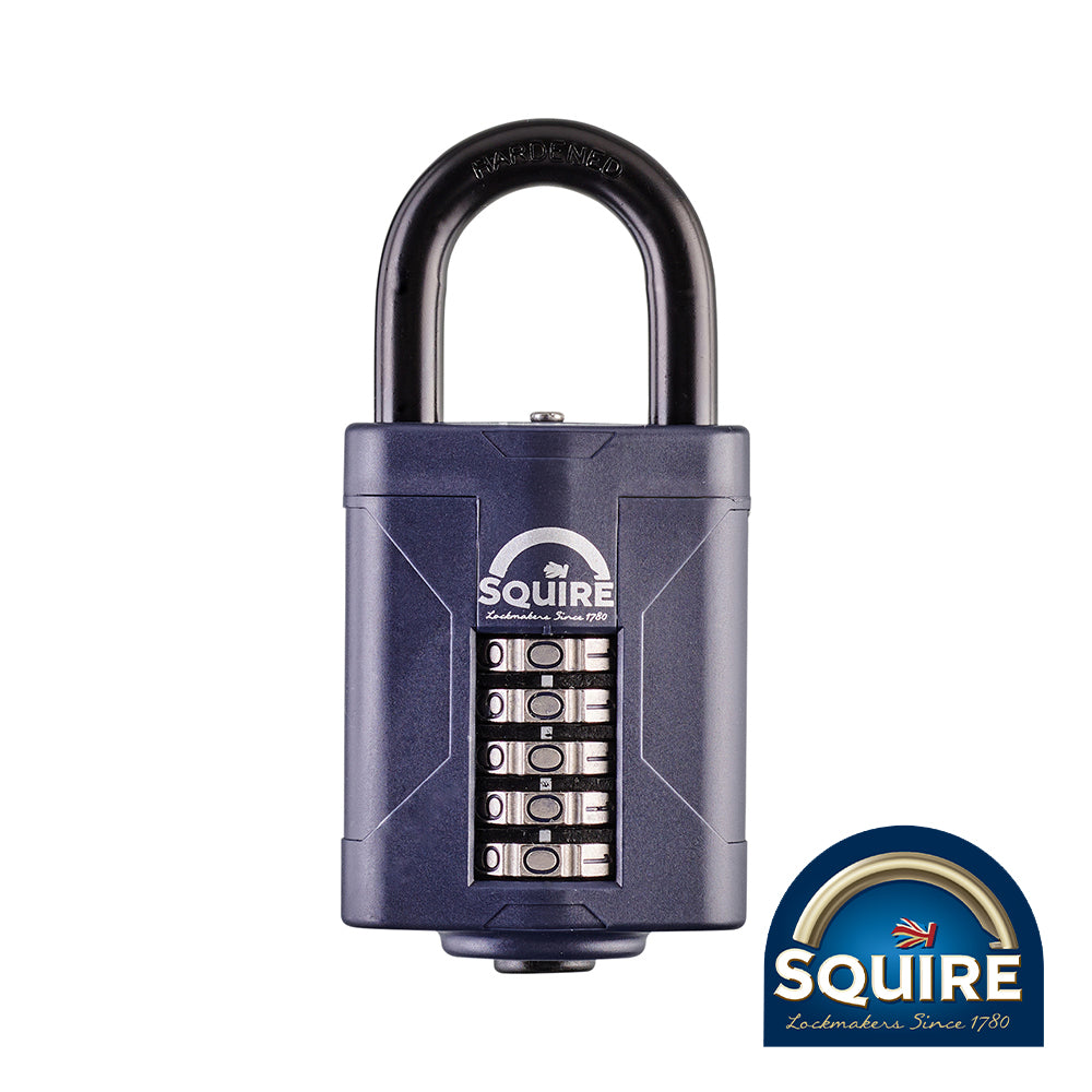 This is an image of Squire - Combination Padlock - Steel Open Shackle - CP60 60mm (1 Each Blister Pack) SQR701623
