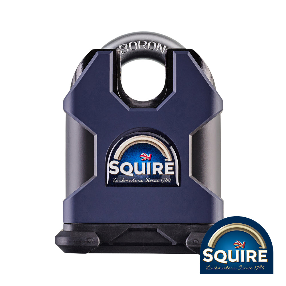 This is an image of Squire - Stronghold Padlock - Closed Shackle - SS65CS 65mm (1 Each Blister Pack) SQR701741