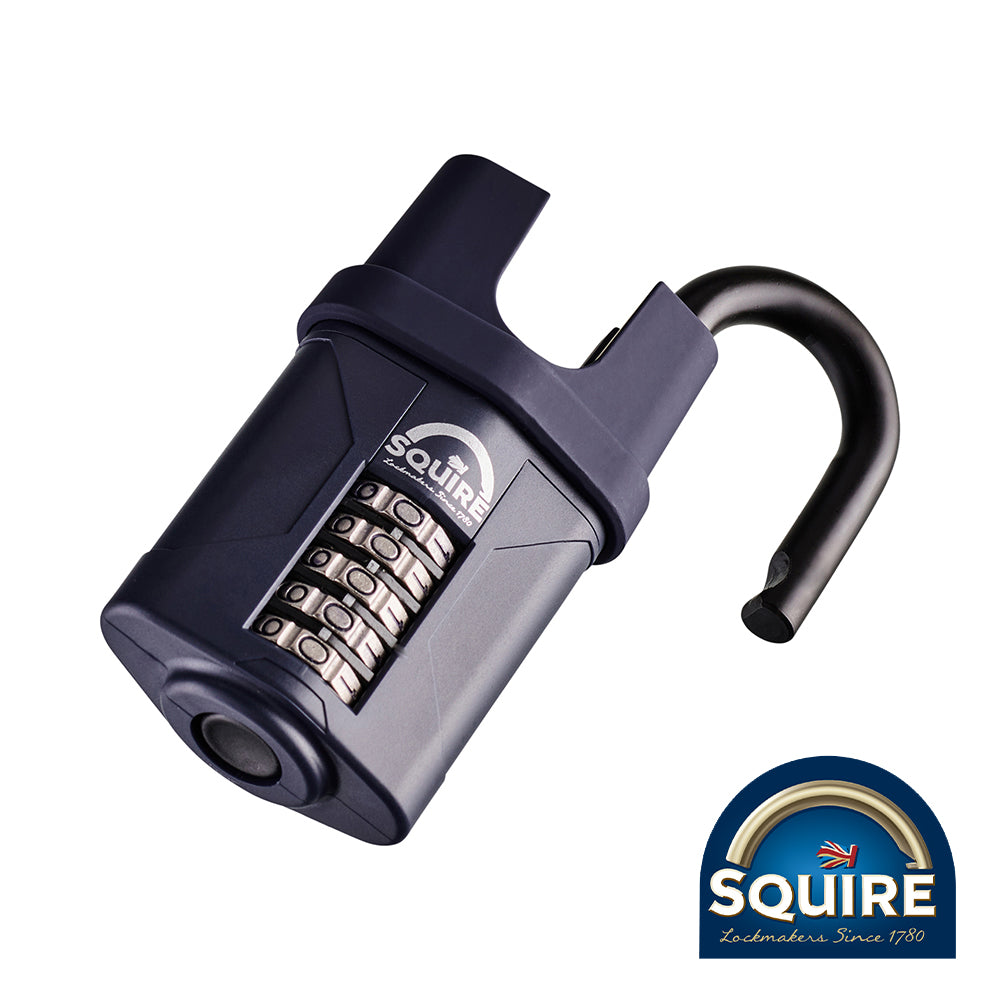 This is an image of Squire - Combination Padlock - Steel Closed Shackle - CP60CS 60mm (1 Each Blister Pack) SQR701744